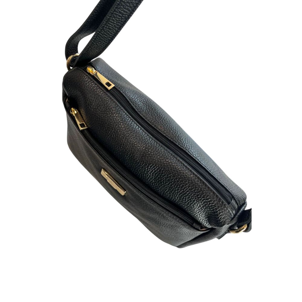 Baldinini Trend - Black Leather Women Crossbody Bag