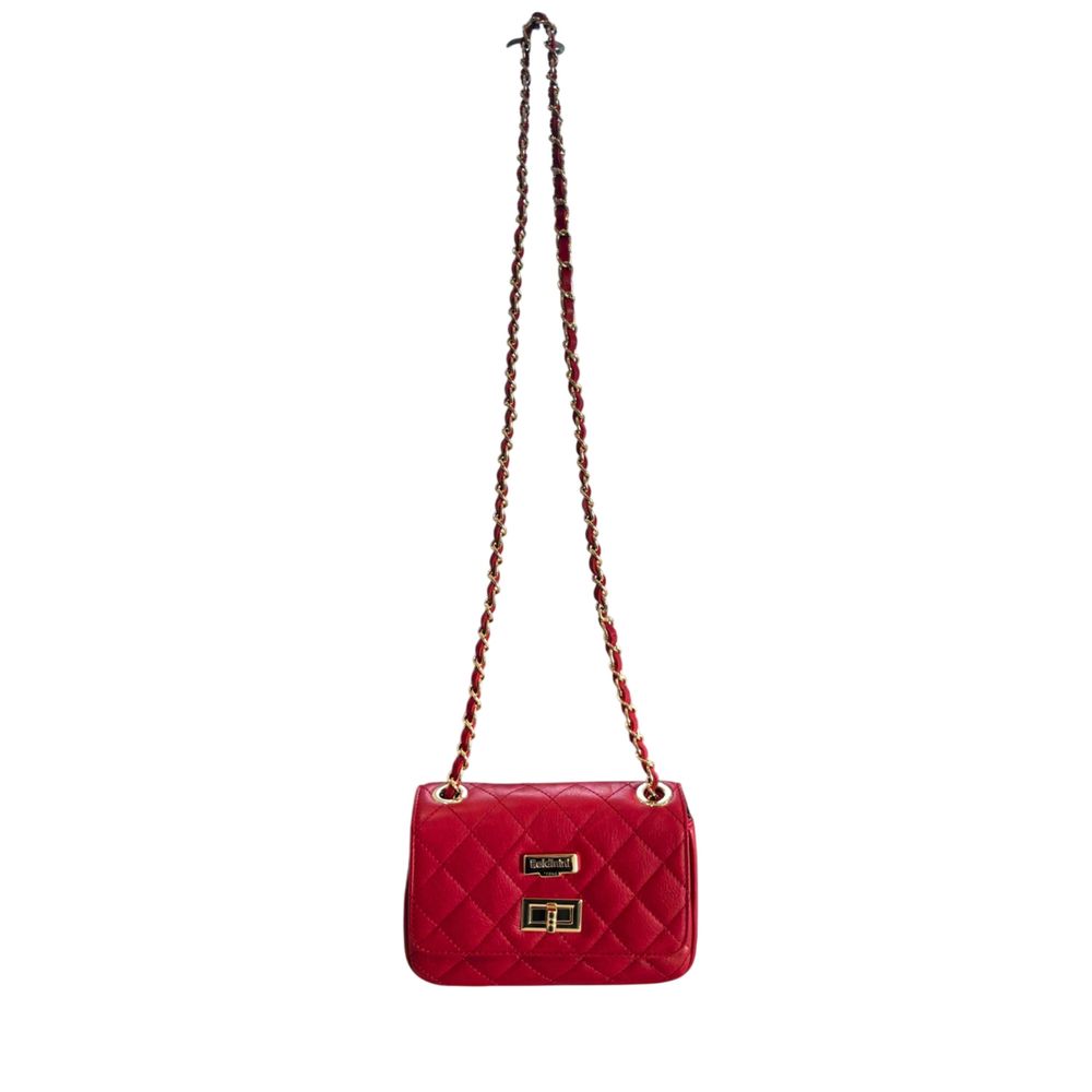Baldinini Trend - Red Leather Women Crossbody Bag