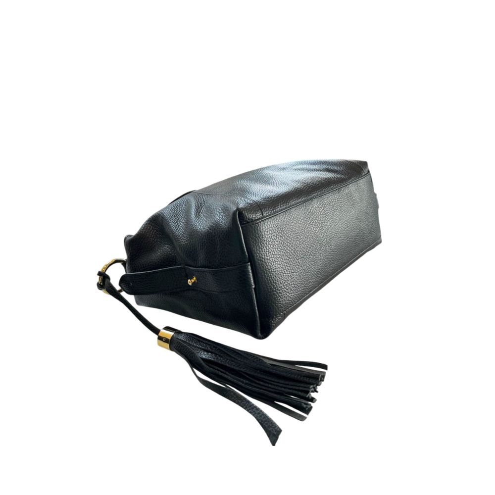 Baldinini Trend - Black Leather Women Handbag