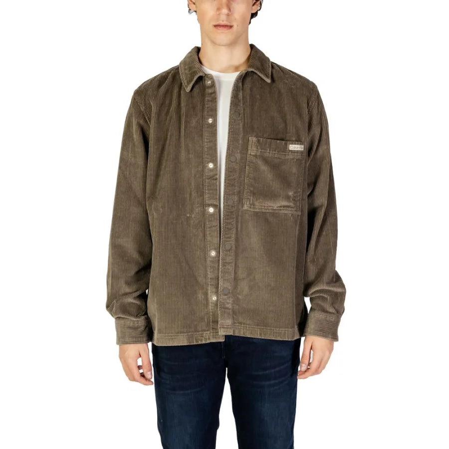Calvin Klein Jeans Beige Denim Shirt