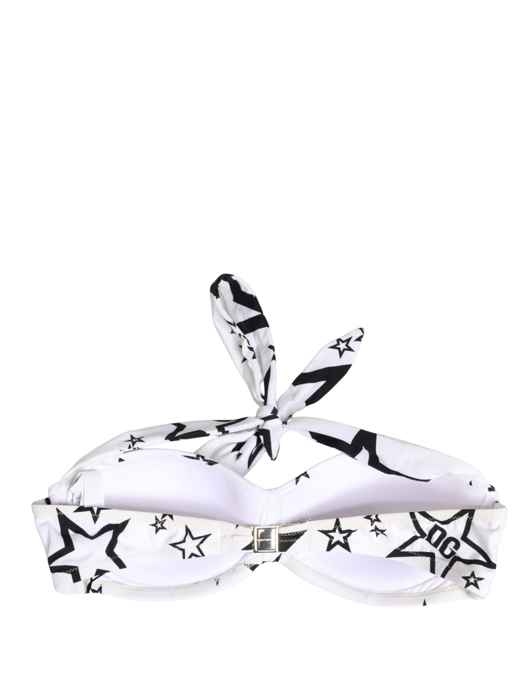 Dolce &amp; Gabbana White Millennials Star Padded Bandeau Underwear