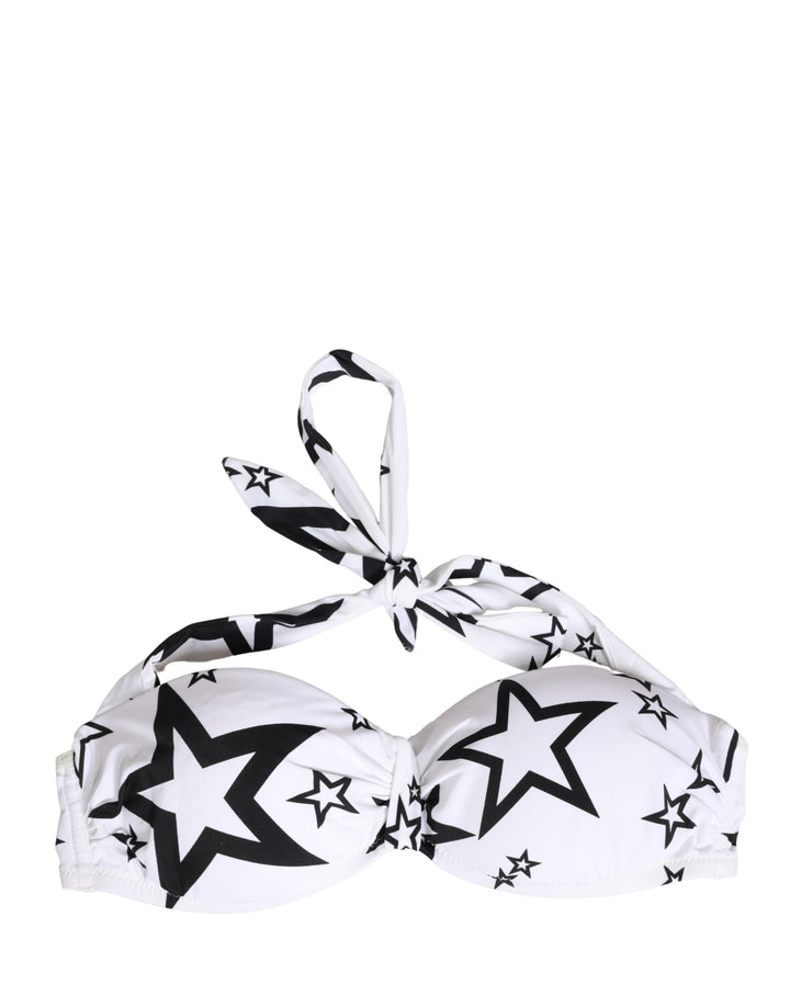 Dolce &amp; Gabbana White Millennials Star Padded Bandeau Underwear