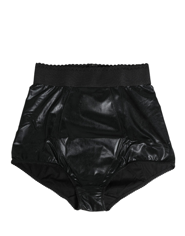 Dolce &amp; Gabbana Black High Waisted Slip Girdle Panty Underwear