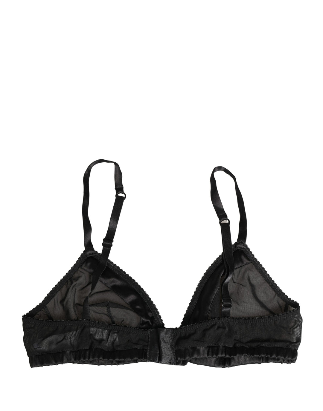 Dolce &amp; Gabbana Black Nylon Stretch Soft Cup Brassiere Underwear
