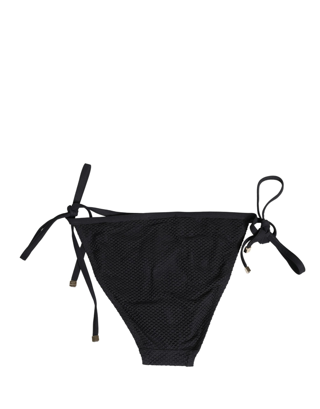 Dolce &amp; Gabbana Black Tie-Side Bikini Bottom Swimsuit Swimwear