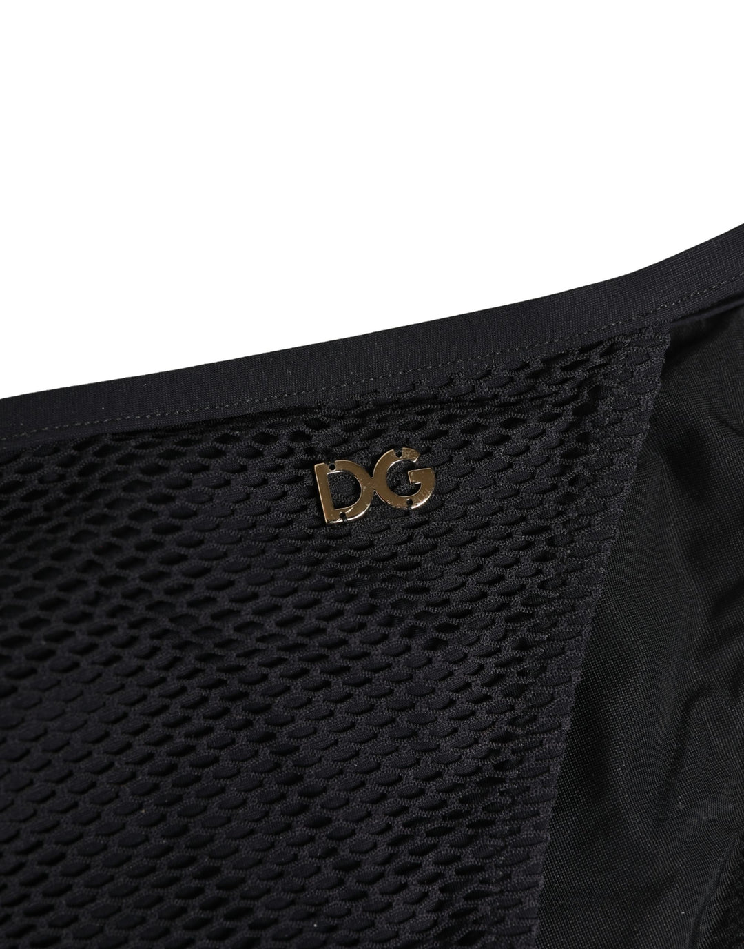 Dolce &amp; Gabbana Black Tie-Side Bikini Bottom Swimsuit Swimwear