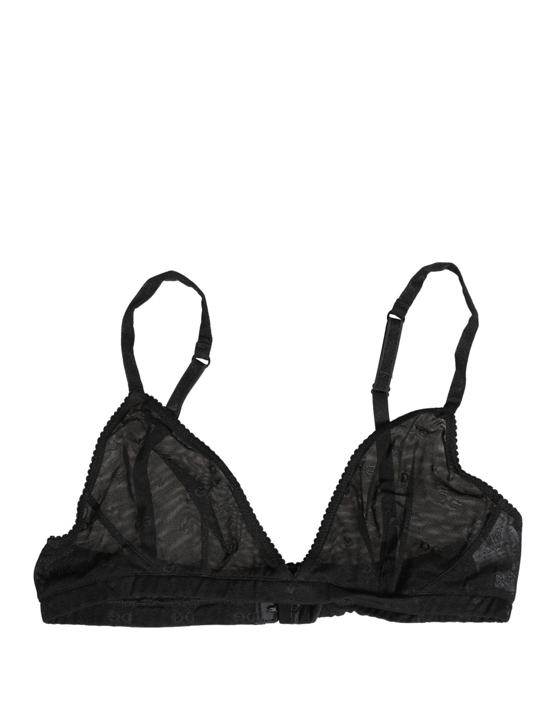 Dolce &amp; Gabbana Black Nylon Stretch Soft Cup Brassiere Underwear