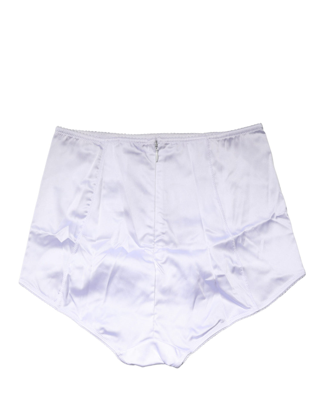 Dolce &amp; Gabbana White Silk Blend High Waist Girdle Panty Underwear