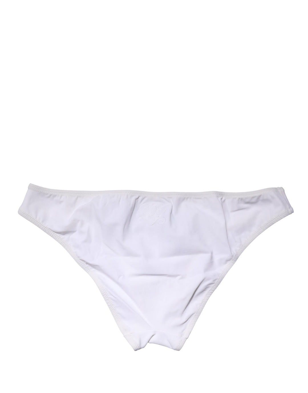 Dolce &amp; Gabbana White Nylon Stretch Mid Waist Brief Panty Underwear