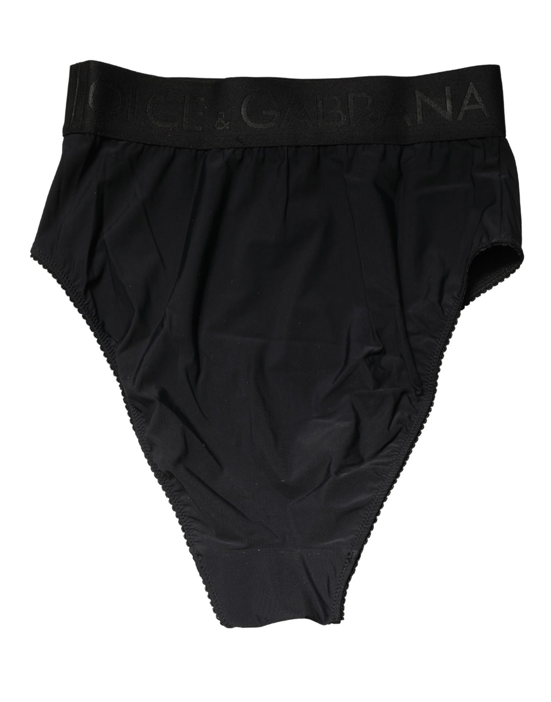 Dolce &amp; Gabbana Black Logo Waistband High Brief Underwear