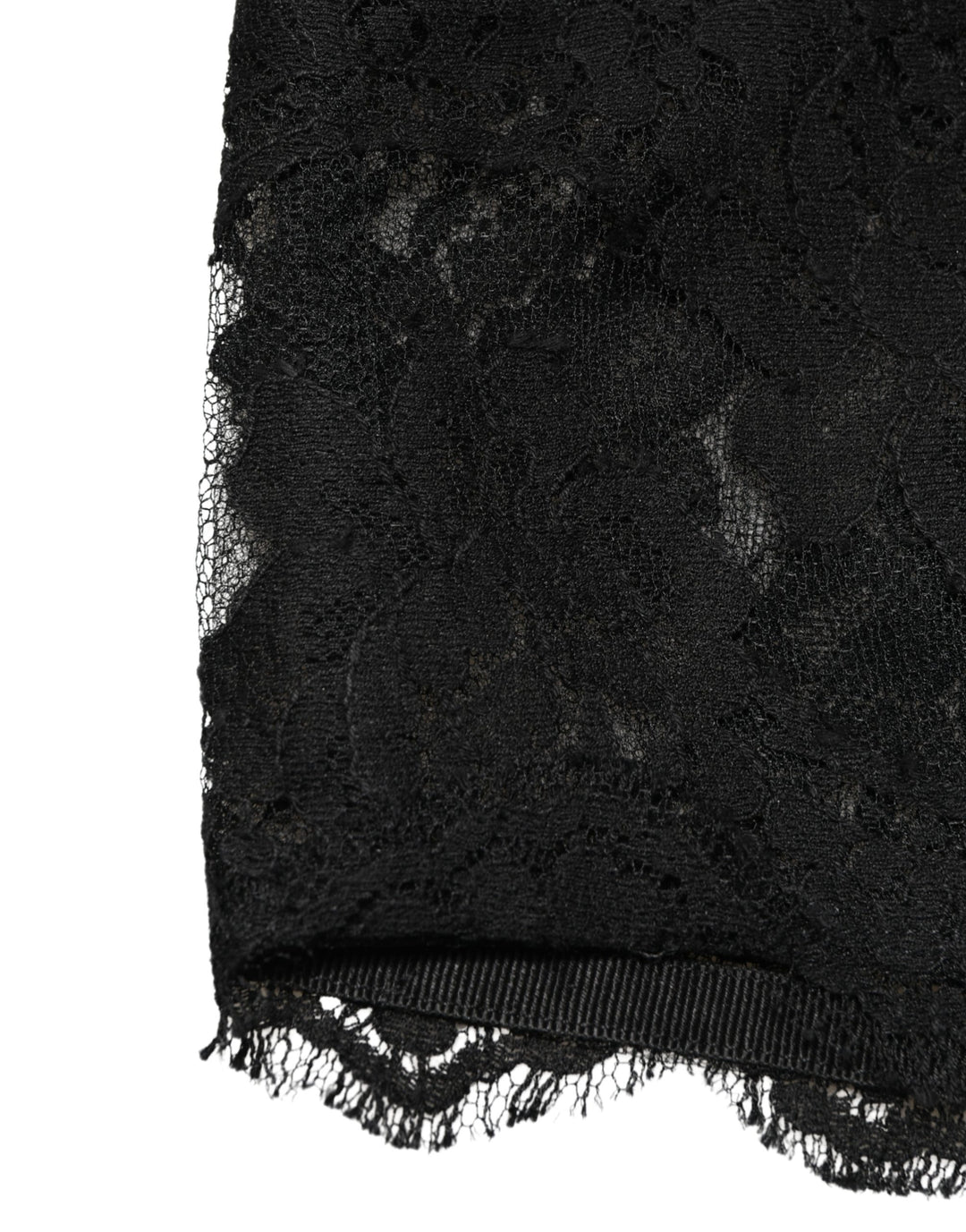 Dolce &amp; Gabbana Black Lace Bandeau Bra Tube Top Underwear