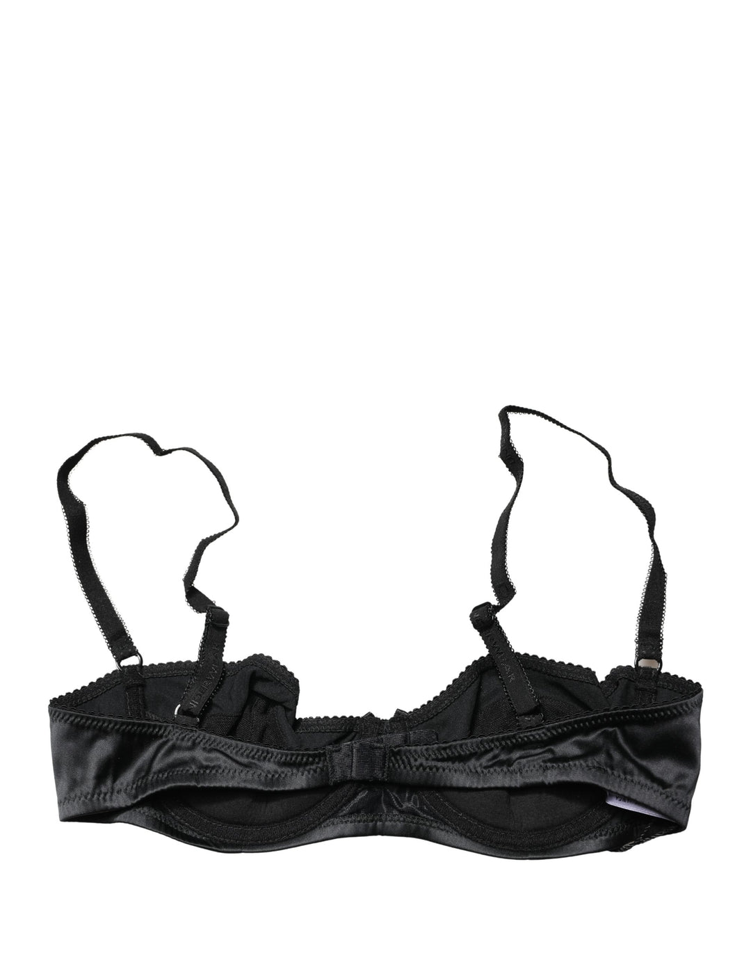 Dolce &amp; Gabbana Black Semi-Pad Underwire Balconette Bra Underwear