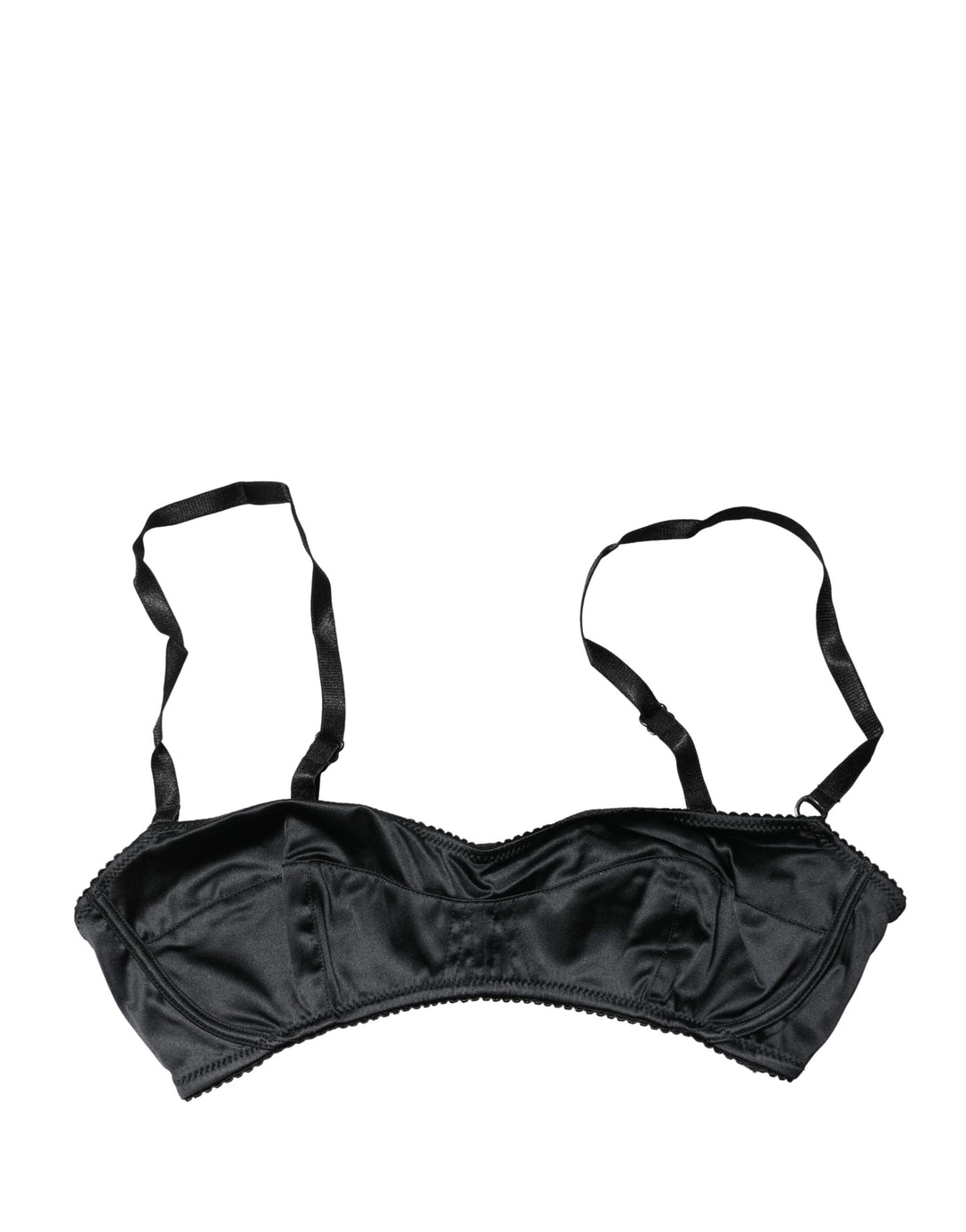Dolce &amp; Gabbana Black Semi-Pad Underwire Balconette Bra Underwear