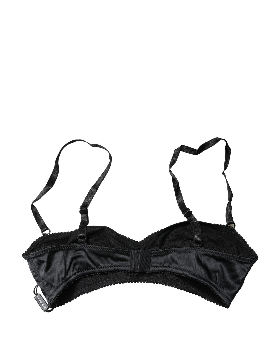 Dolce &amp; Gabbana Black Semi-Pad Underwire Balconette Bra Underwear