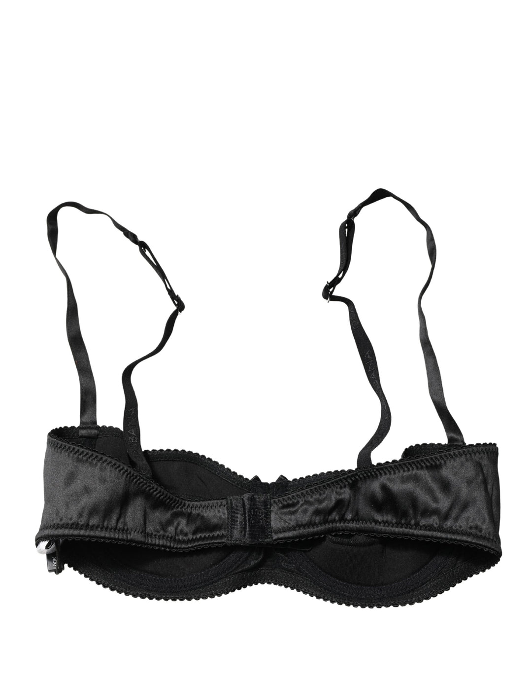 Dolce &amp; Gabbana Black Semi-Pad Underwire Balconette Bra Underwear