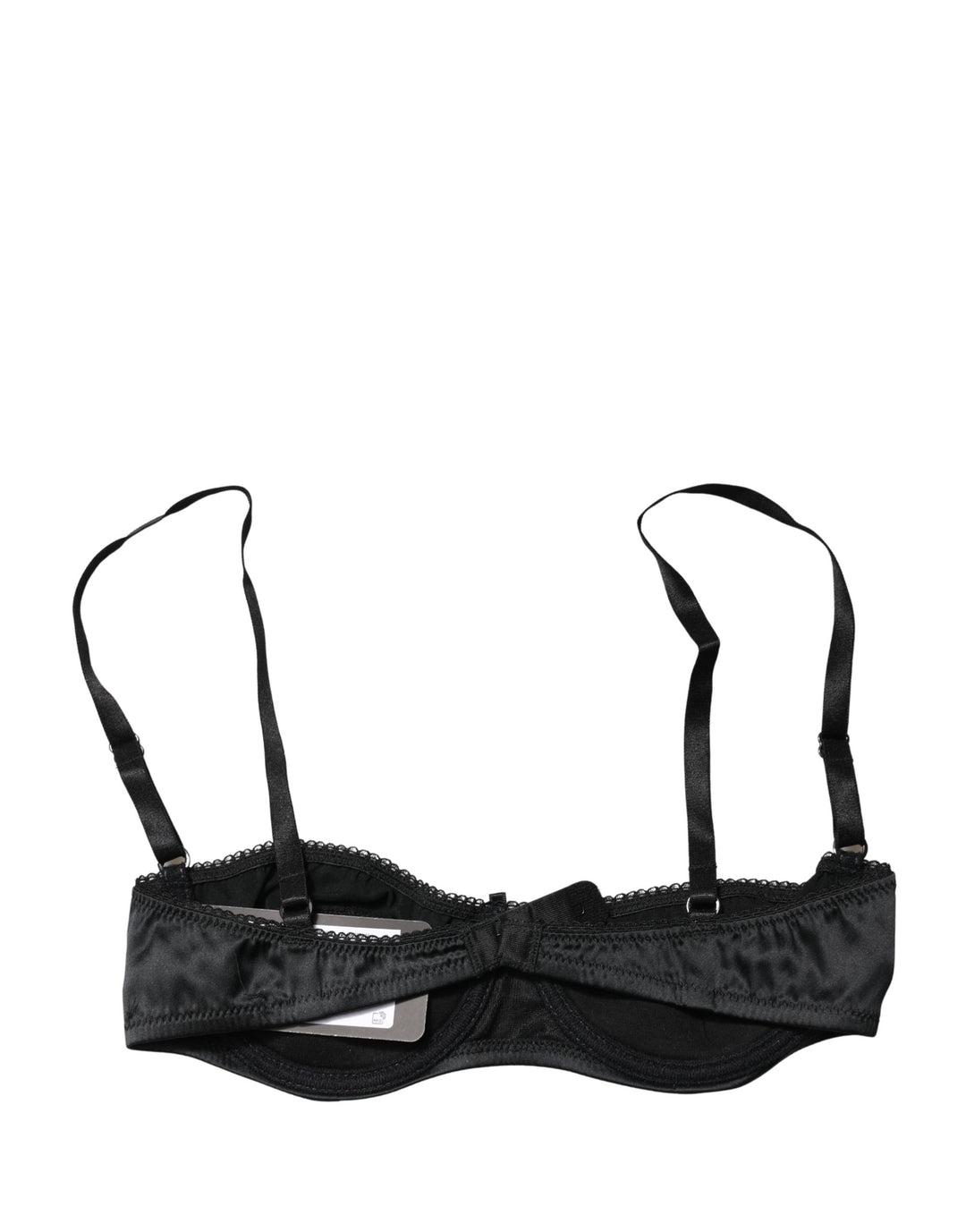 Dolce &amp; Gabbana Black Semi-Pad Underwire Balconette Bra Underwear