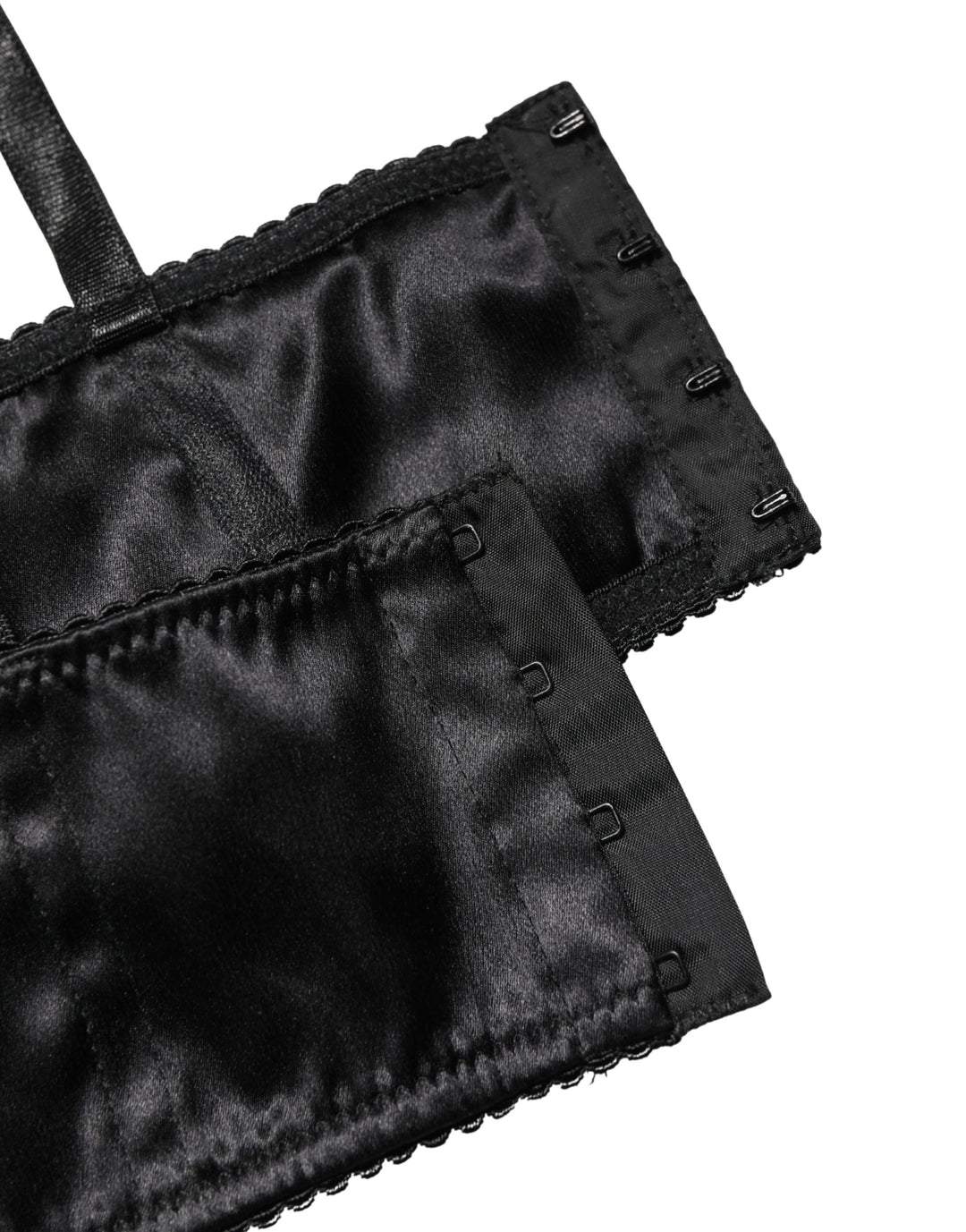 Dolce &amp; Gabbana Black Semi-Pad Underwire Balconette Bra Underwear