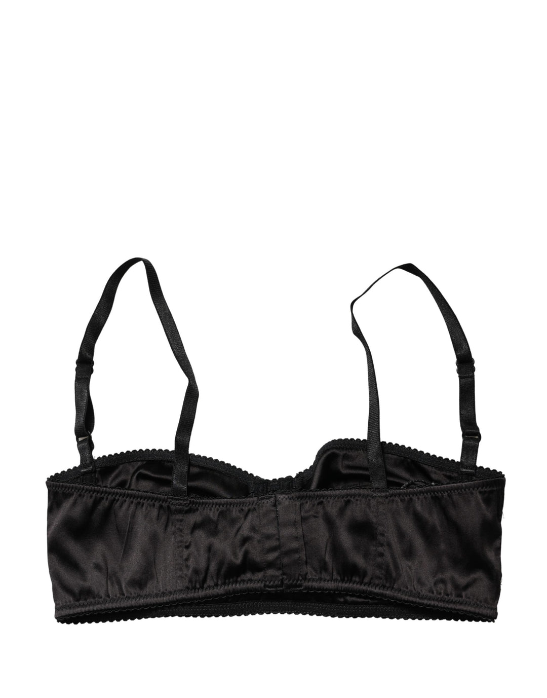 Dolce &amp; Gabbana Black Semi-Pad Underwire Balconette Bra Underwear