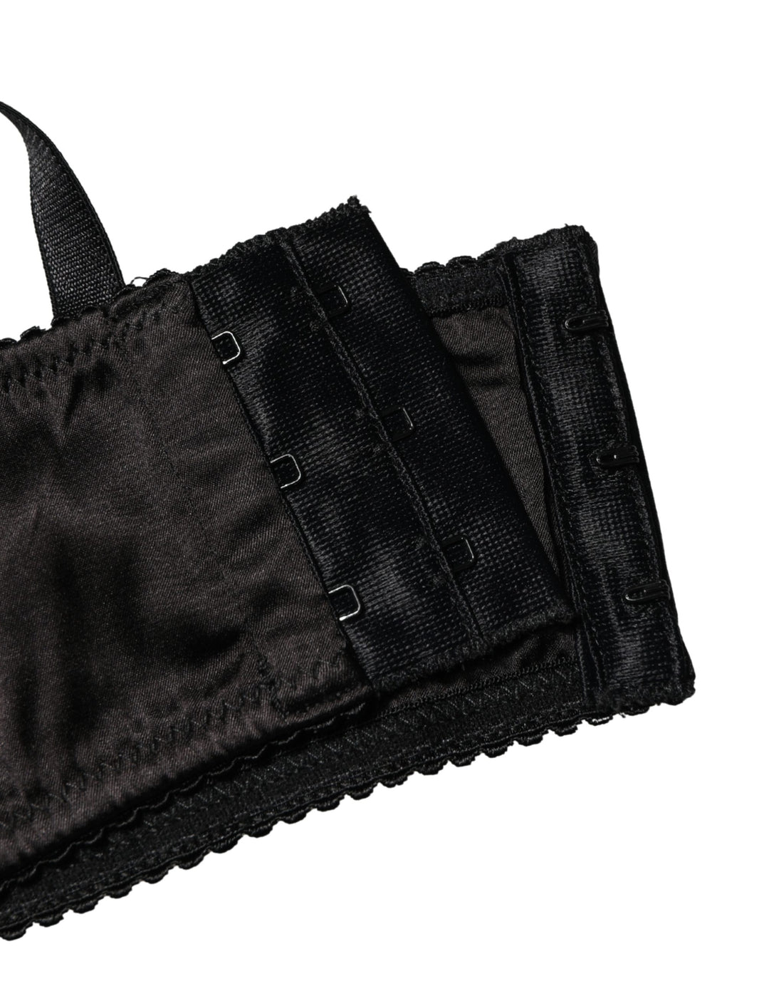 Dolce &amp; Gabbana Black Semi-Pad Underwire Balconette Bra Underwear