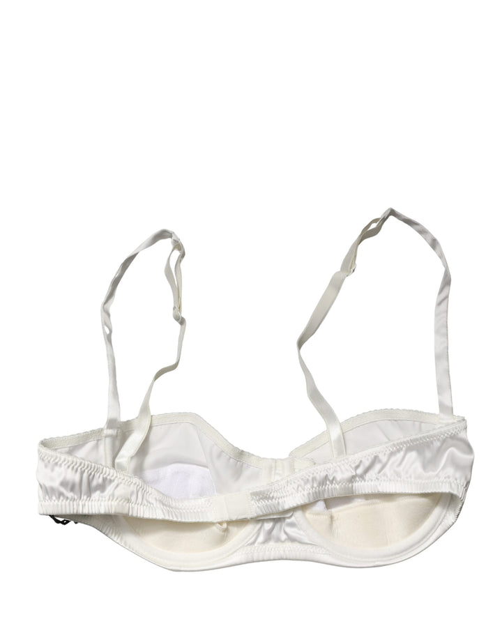 Dolce &amp; Gabbana White Semi-Pad Underwire Balconette Underwear