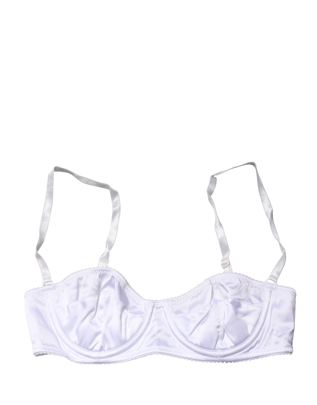 Dolce &amp; Gabbana White Semi-Pad Underwire Balconette Bra Underwear