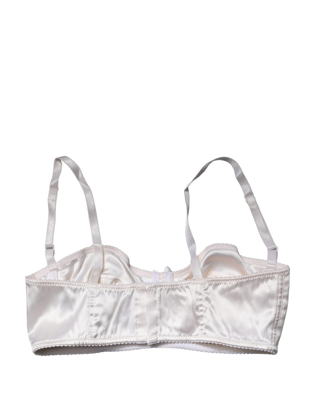 Dolce &amp; Gabbana White Semi-Pad Underwire Balconette Bra Underwear