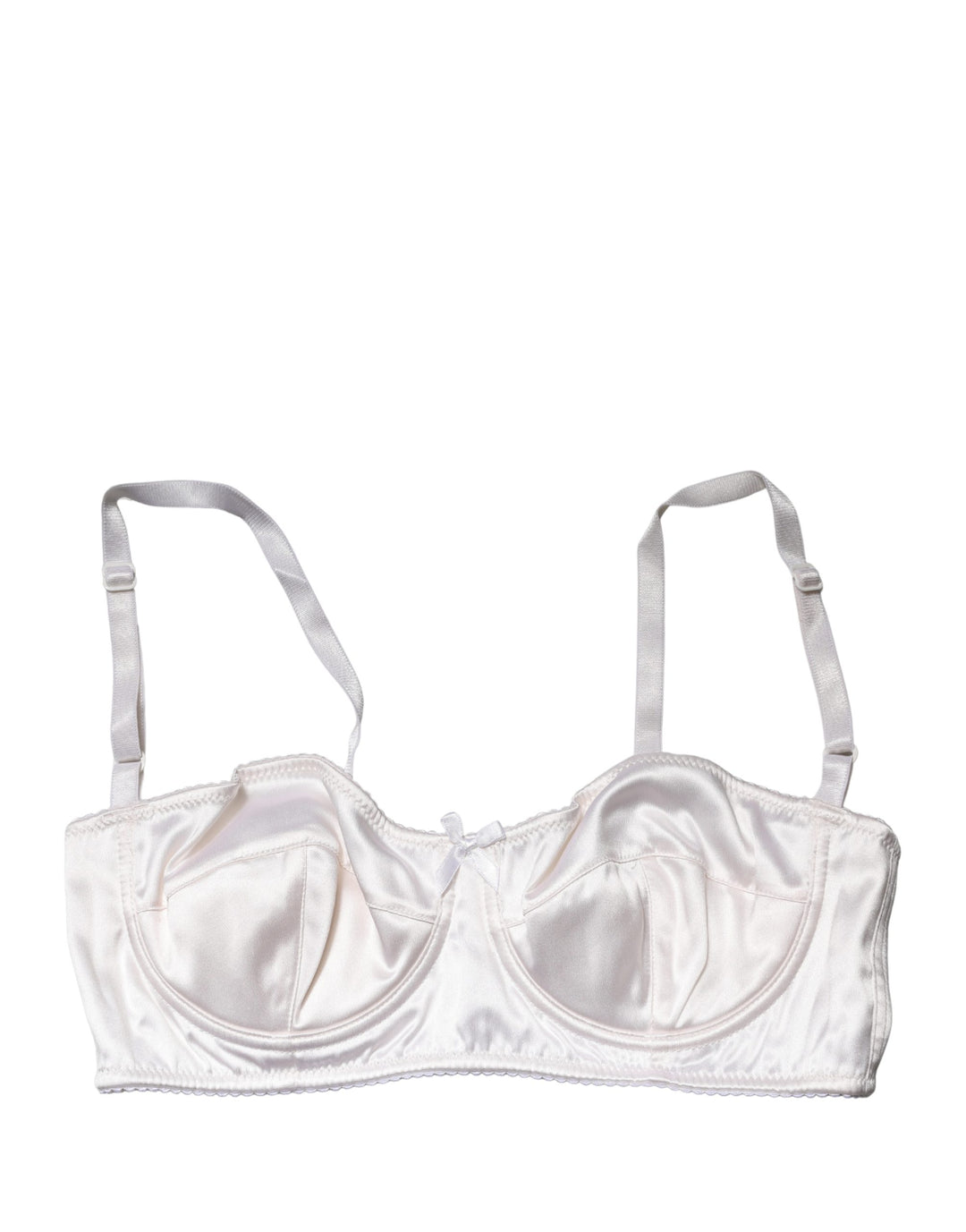 Dolce &amp; Gabbana White Semi-Pad Underwire Balconette Bra Underwear
