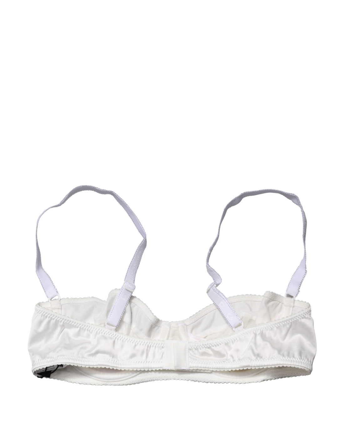 Dolce &amp; Gabbana White Semi-Pad Underwire Balconette Bra Underwear