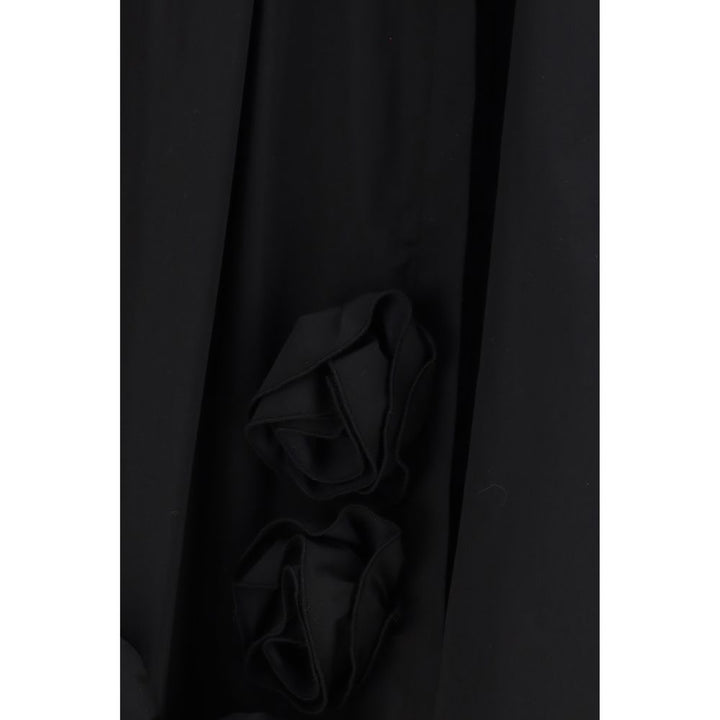 Ella Black Cotton Casual Dress