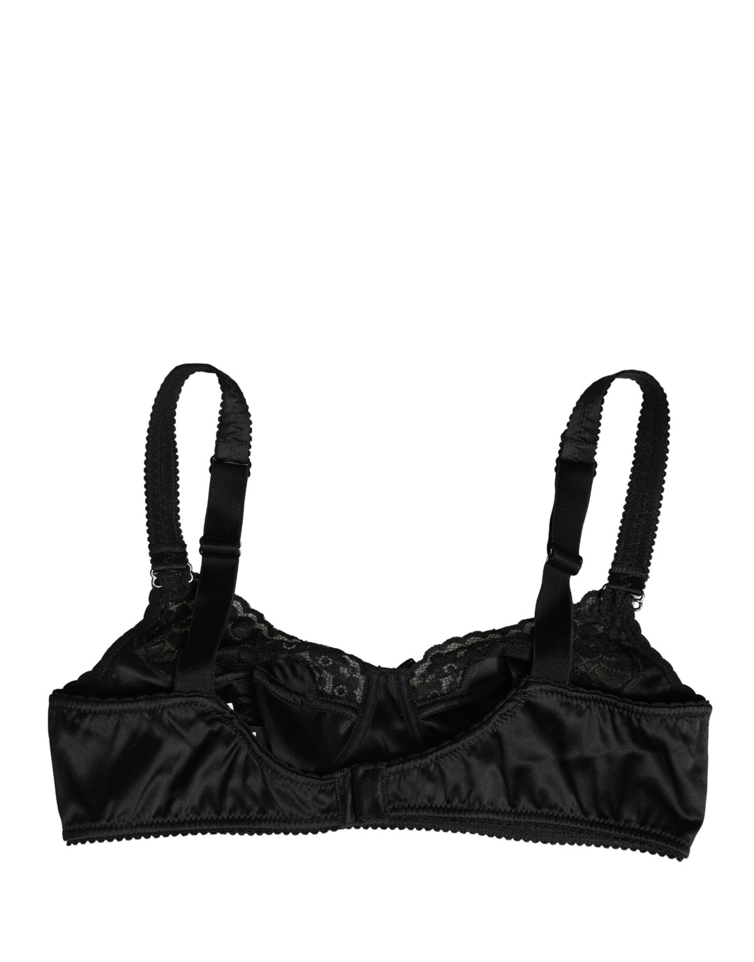 Dolce &amp; Gabbana Black Semi-Pad Underwire Balconette Bra Underwear