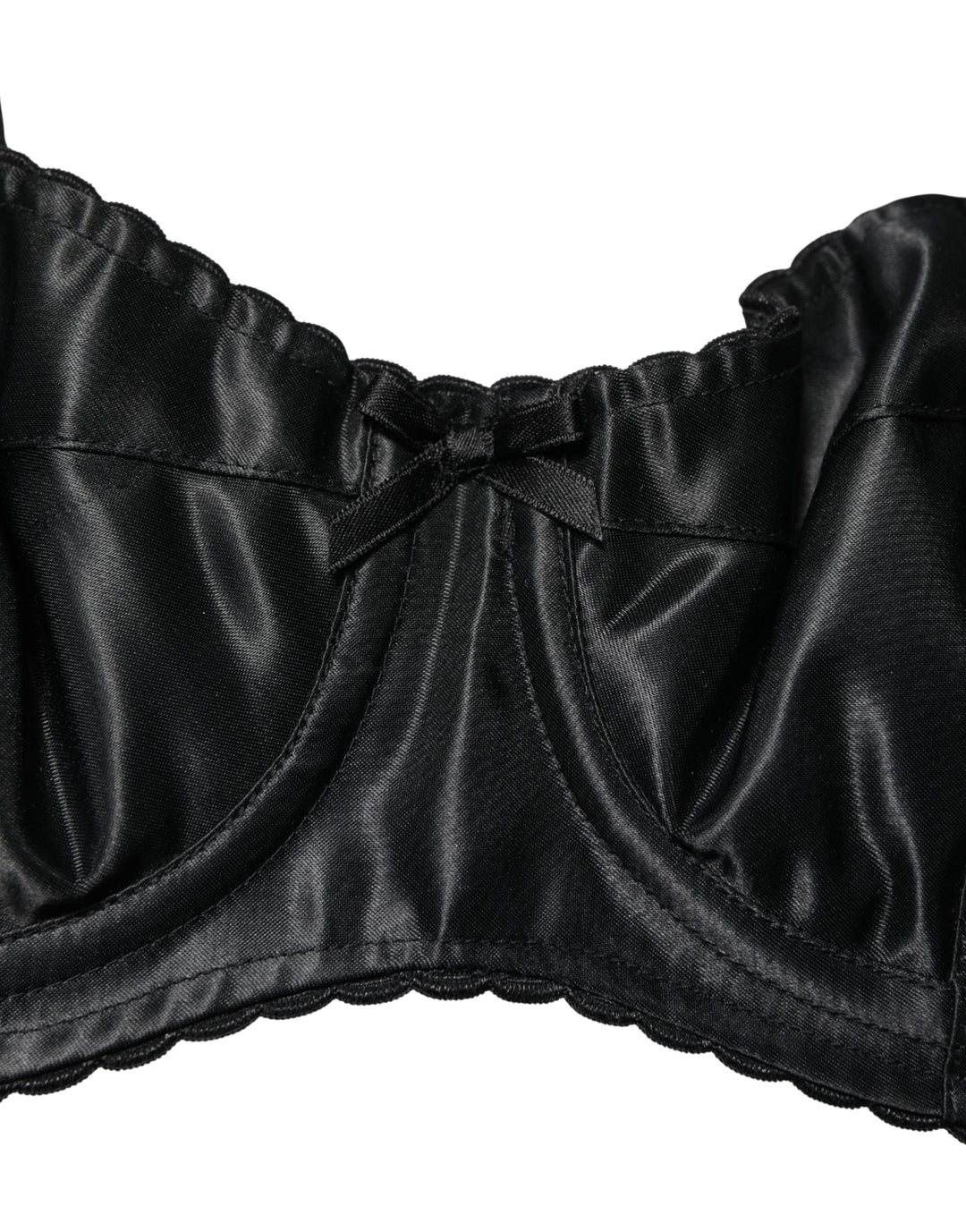 Dolce &amp; Gabbana Black Semi-Pad Underwire Balconette Bra Underwear