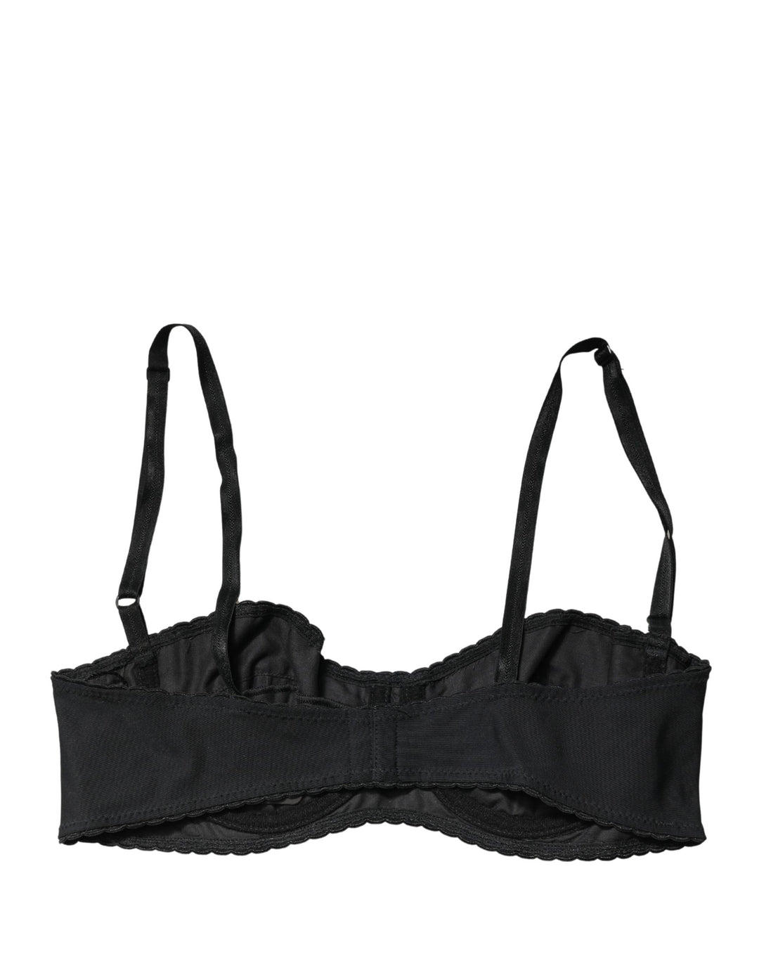 Dolce &amp; Gabbana Black Semi-Pad Underwire Balconette Bra Underwear