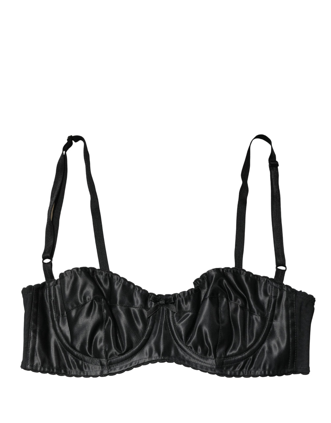 Dolce &amp; Gabbana Black Semi-Pad Underwire Balconette Bra Underwear
