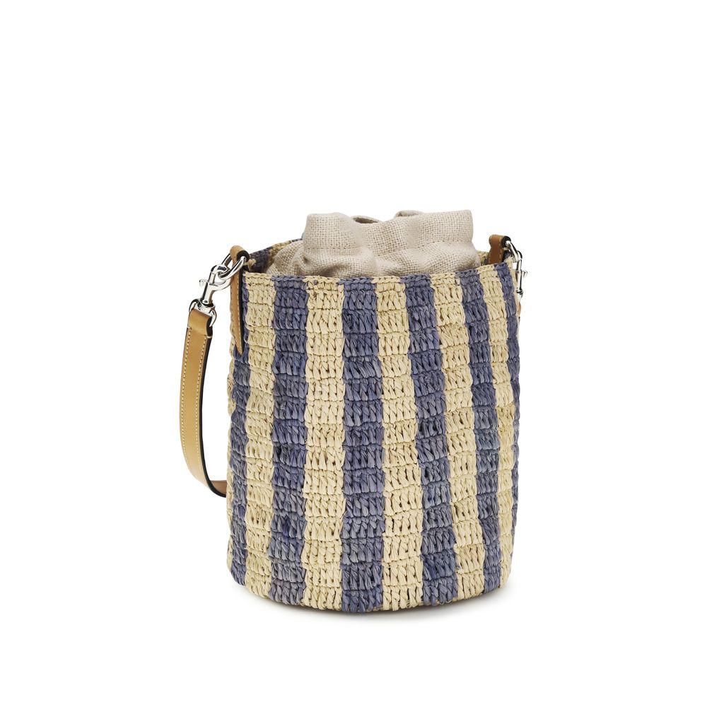 Valentino Garavani - Blue Raffia Backet Bag