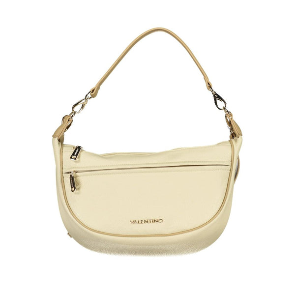 Mario Valentino - Beige Polyurethane Women’s Bag With Adjustable Shoulder Strap