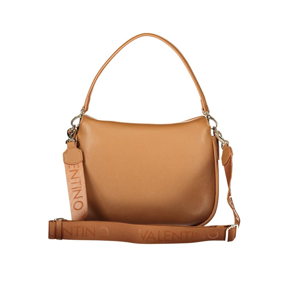 Mario Valentino - Brown Polyurethane Women’s Bag with Removable Shoulder Strap