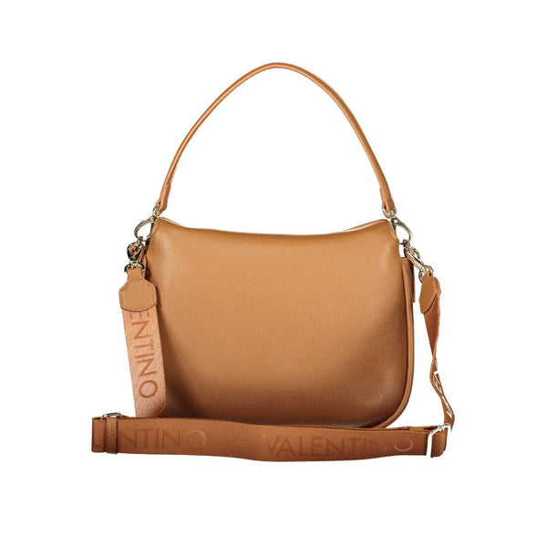 Mario Valentino - Brown Polyurethane Women’s Bag with Removable Shoulder Strap