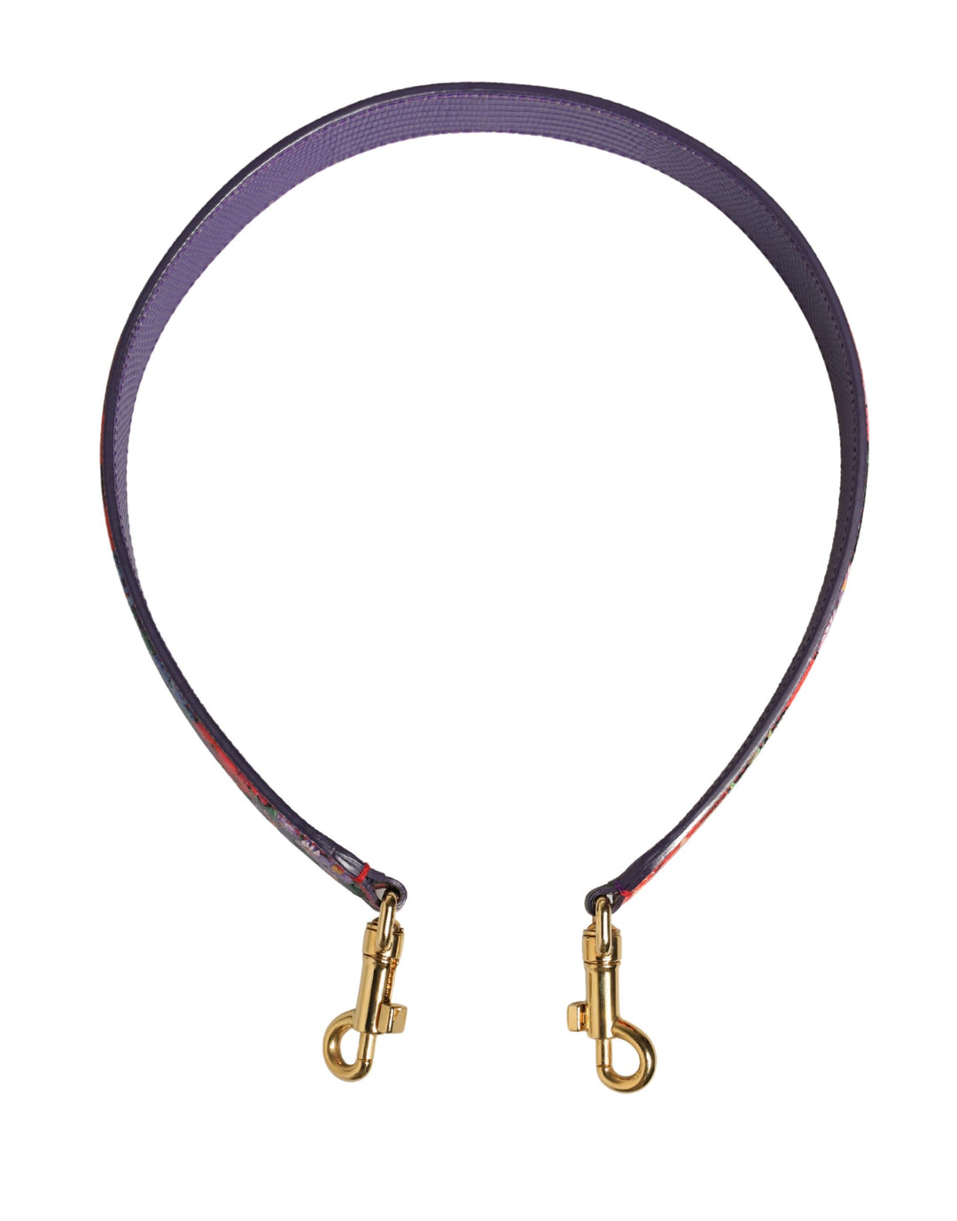 Dolce &amp; Gabbana Multicolor Floral Leather Bag Accessory Shoulder Strap