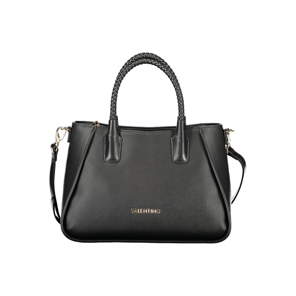 Mario Valentino - Nero Poliuretano Women’s Bag with Adjustable Shoulder Strap