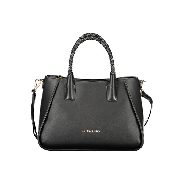 Mario Valentino - Nero Poliuretano Women’s Bag with Adjustable Shoulder Strap