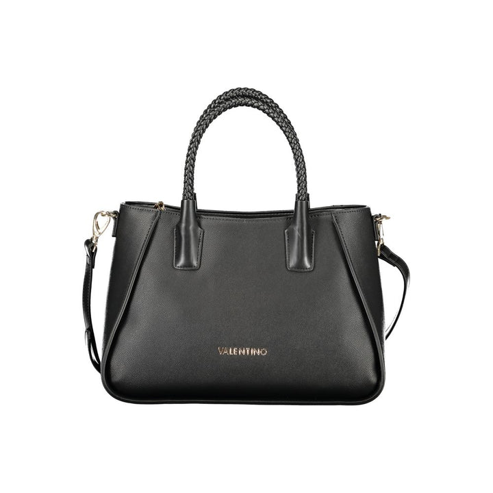 Mario Valentino - Nero Poliuretano Women’s Bag with Adjustable Shoulder Strap
