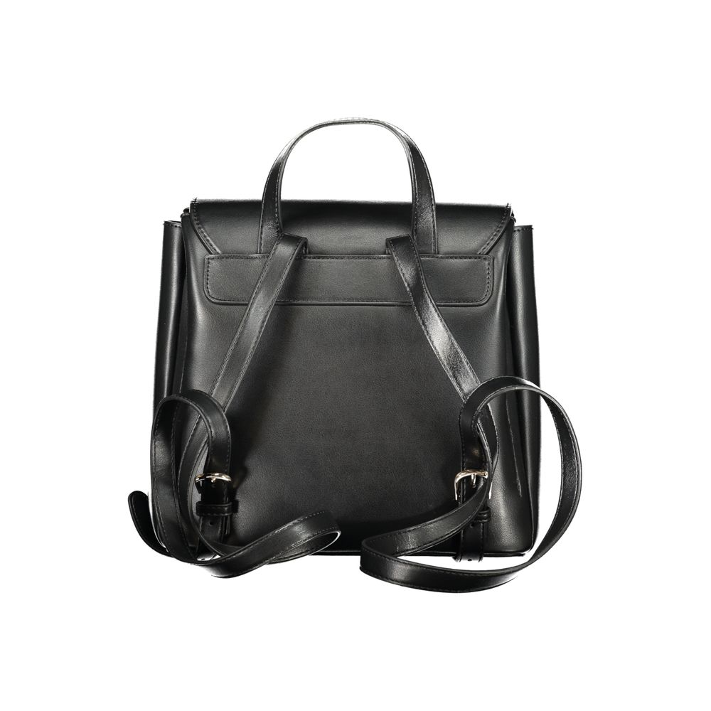 Mario Valentino - Black Polyurethane Women’s Backpack