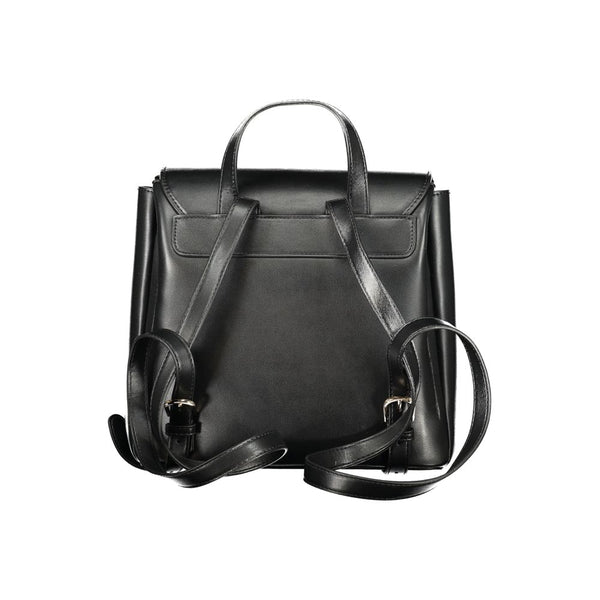 Mario Valentino - Black Polyurethane Women’s Backpack