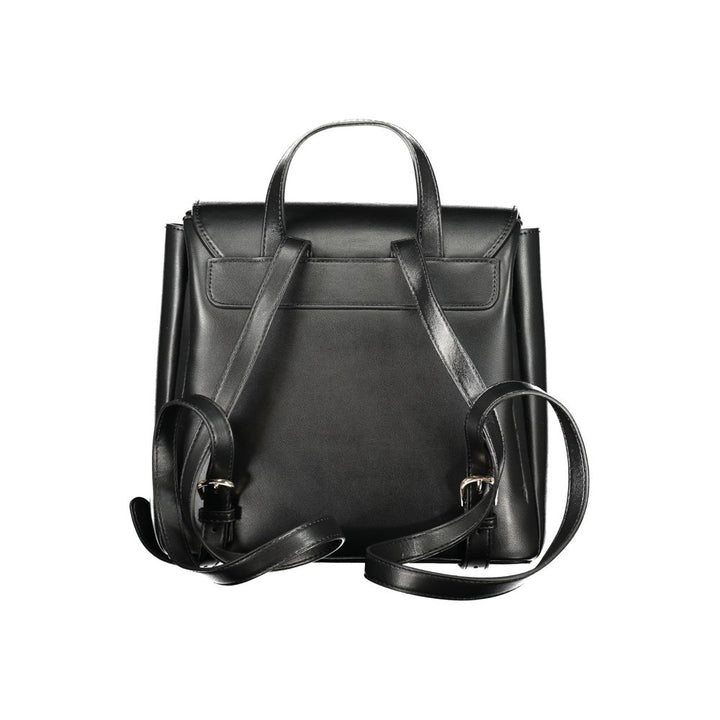 Mario Valentino - Black Polyurethane Women’s Backpack