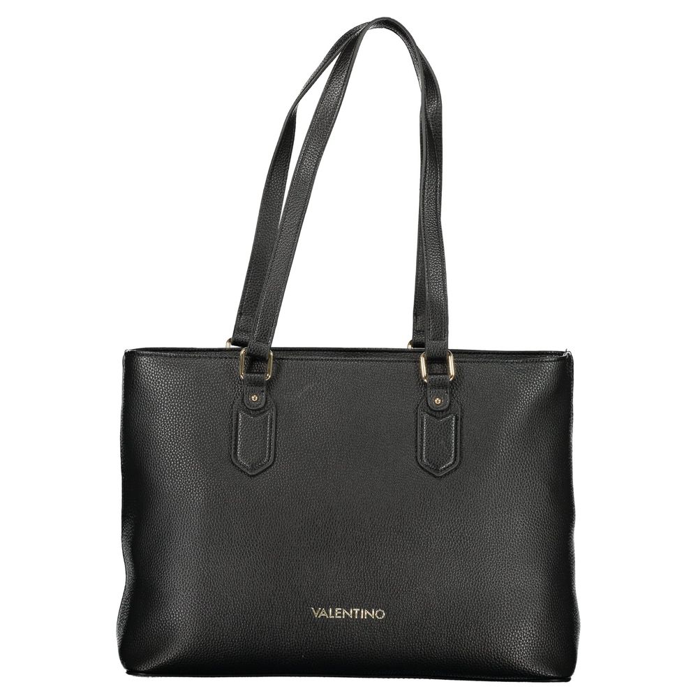 Mario Valentino - Nero Poliuretano Womens Bag with Internal Pocket and Phone Spaces