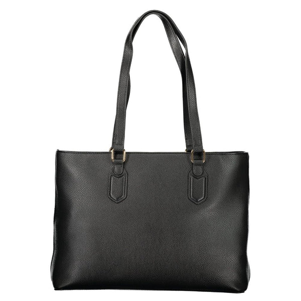 Mario Valentino - Nero Poliuretano Womens Bag with Internal Pocket and Phone Spaces