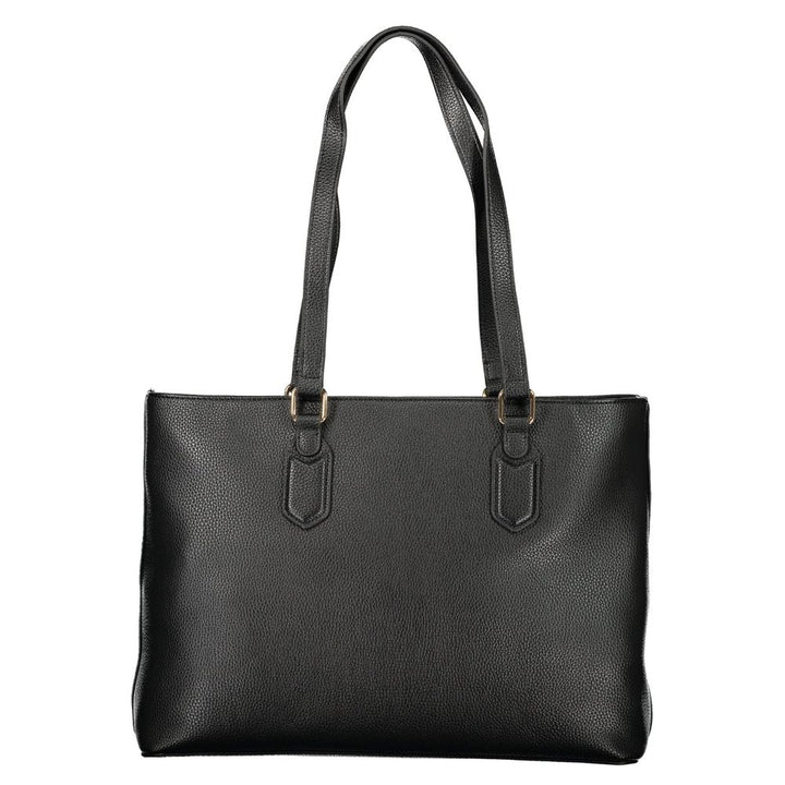 Mario Valentino - Nero Poliuretano Womens Bag with Internal Pocket and Phone Spaces