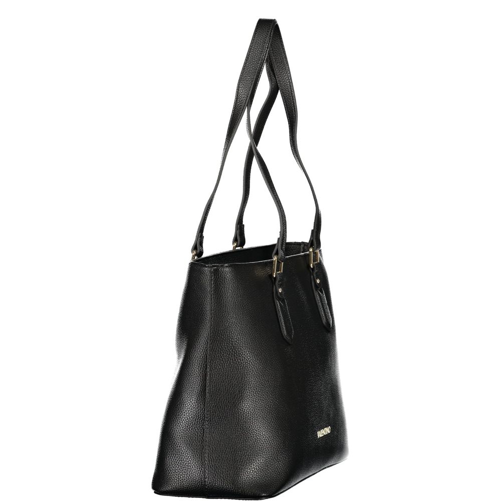 Mario Valentino - Nero Poliuretano Womens Bag with Internal Pocket and Phone Spaces