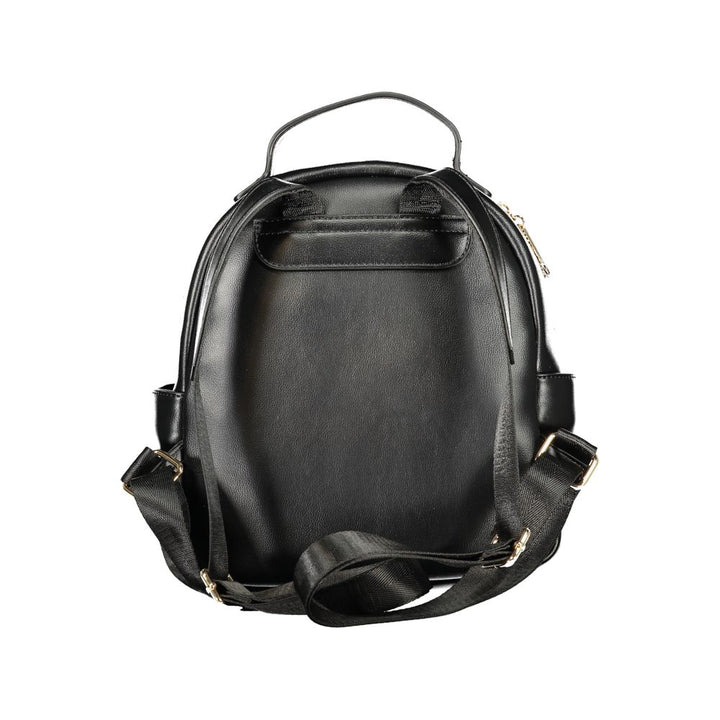 Mario Valentino - Black Polyurethane Women’s Backpack
