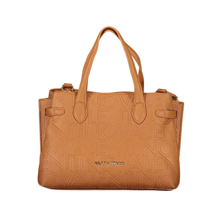 Mario Valentino - Brown Polyurethane Women’s Bag with Adjustable Shoulder Strap